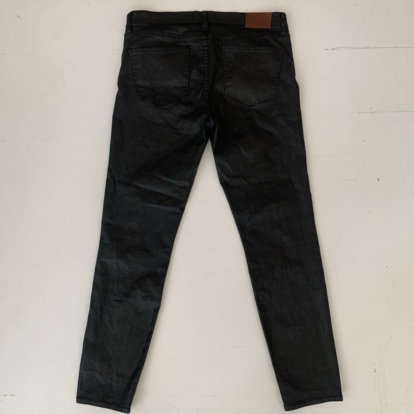 Madewell‎ Women's 32 Black Skinny Jeans Coated Edition Denim - Picture 3 of 10